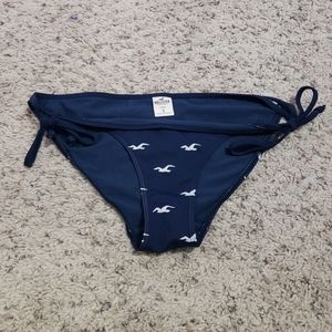 Hollister Navy Bikini Bottom size S